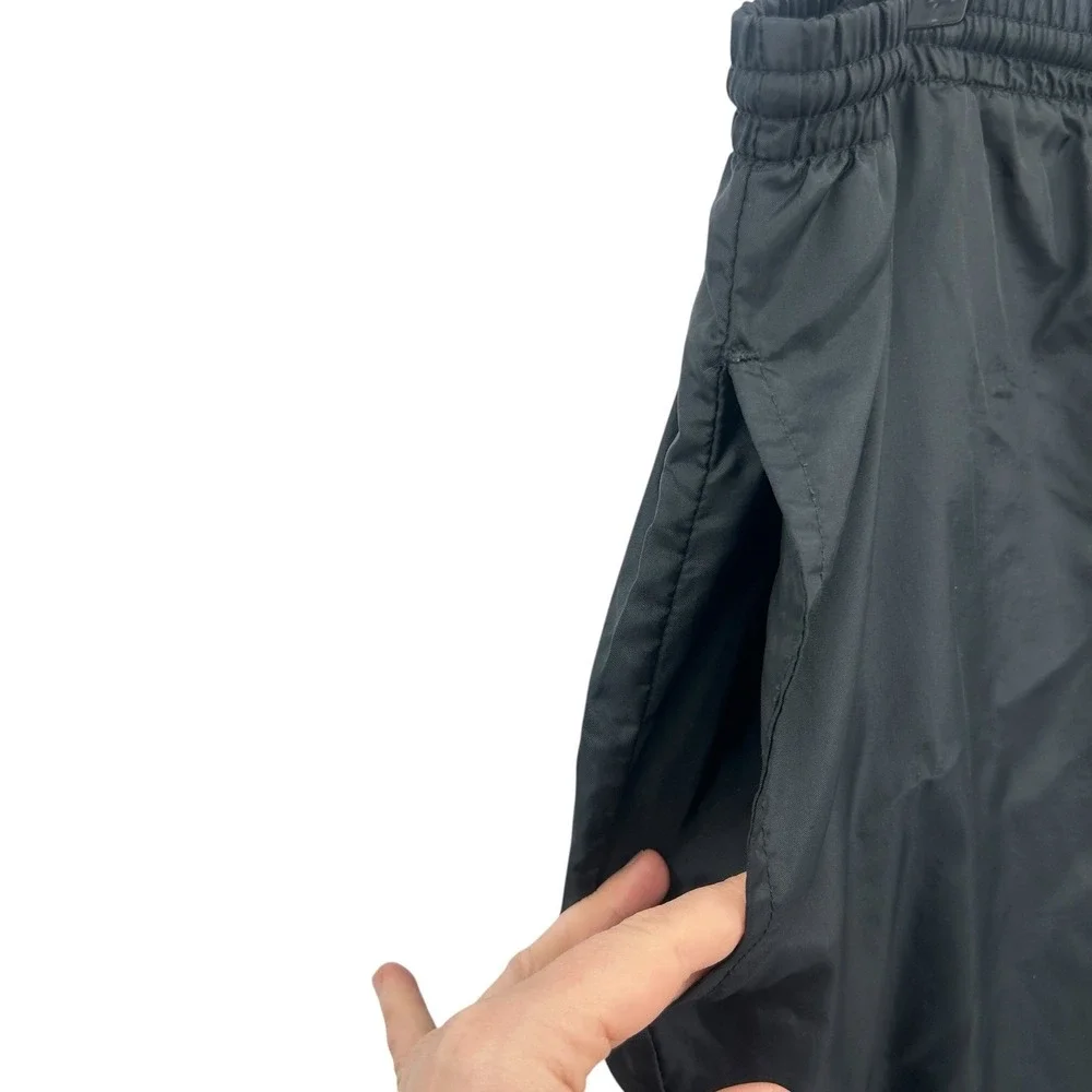 Nike Track Pants XL Black Nylon Windbreaker Athletic Joggers Y2K Streetwear‎